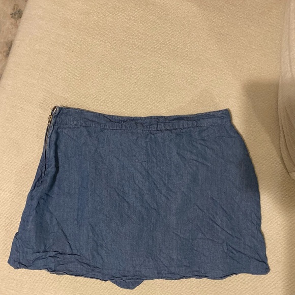 Lefties Blue Ruffled Mini Skirt size small - Picture 7 of 8